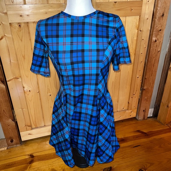 Black Milk Tartan Evil Tee Dress Size Medium - Picture 1 of 4